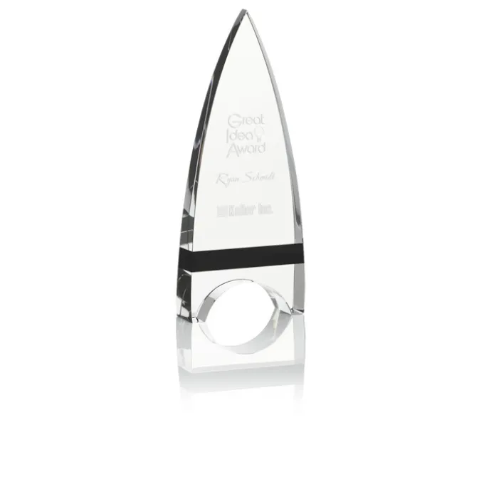 Crystal Crest Award - 8 inches