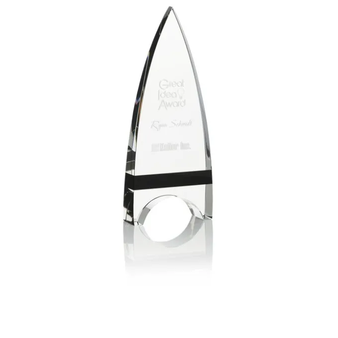 Crystal Crest Award - 8 inches