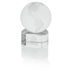 Crystal World Award - 3 inches
