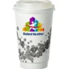 Cubes Floating Full Color Insulated Paper Cup with Lid - 16 oz.