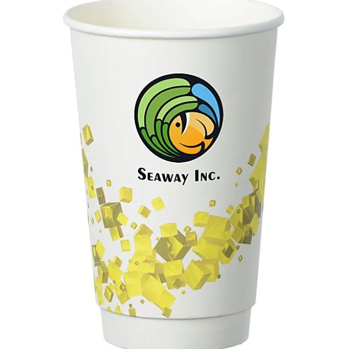Cubes Floating Full Color Insulated Paper Cup - 16 oz.
