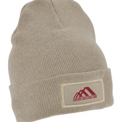 Cuffed Knit Beanie with Patch