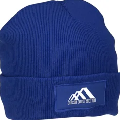 Cuffed Knit Beanie with Patch