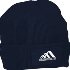 Cuffed Knit Beanie with Patch