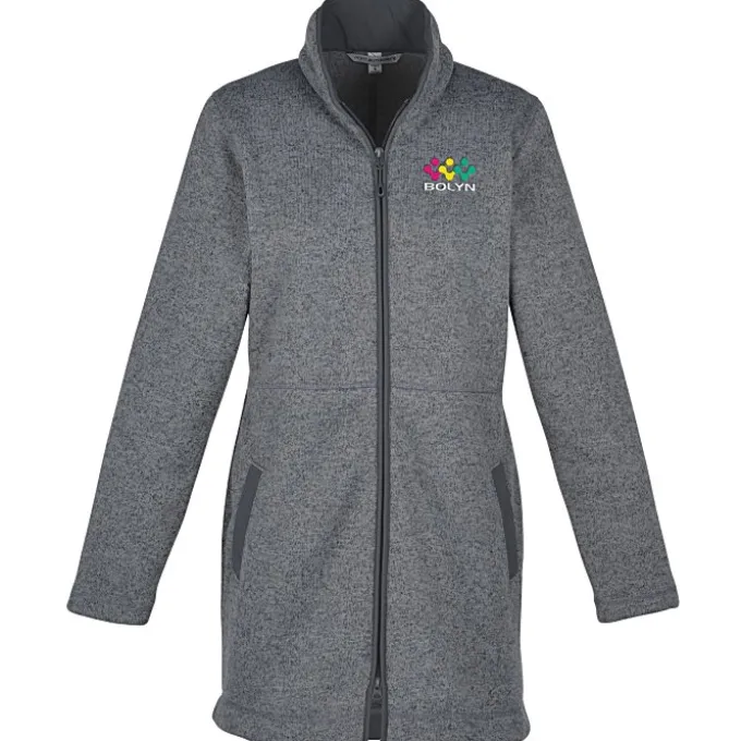 Curve Sweater Fleece Long Jacket - Ladies'