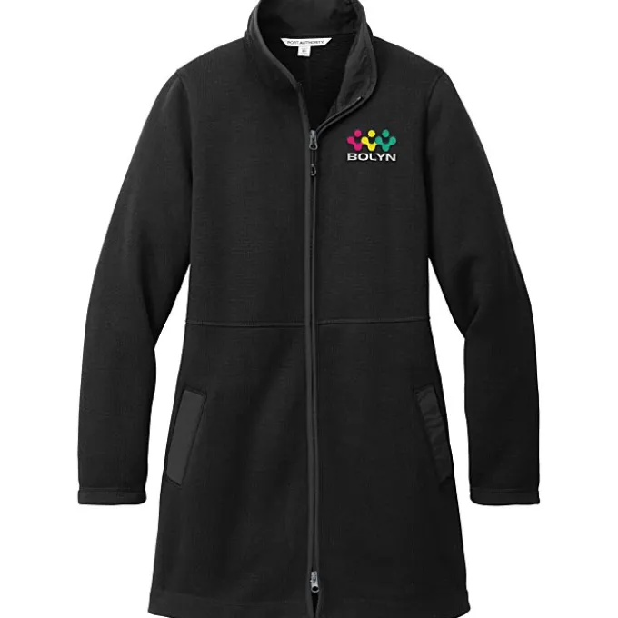 Curve Sweater Fleece Long Jacket - Ladies'