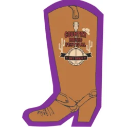 Cushioned Jar Opener - Cowboy Boot - Full Color