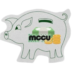 Cushioned Jar Opener - Piggy Bank - Full Color