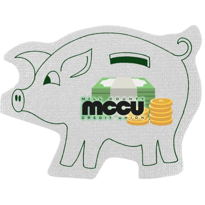 Cushioned Jar Opener - Piggy Bank - Full Color