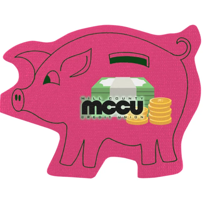 Cushioned Jar Opener - Piggy Bank - Full Color