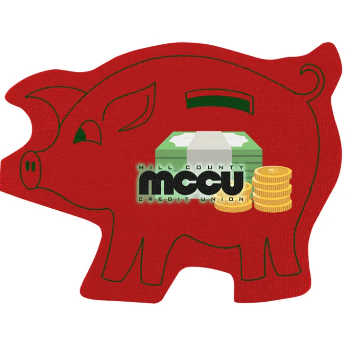 Cushioned Jar Opener - Piggy Bank - Full Color