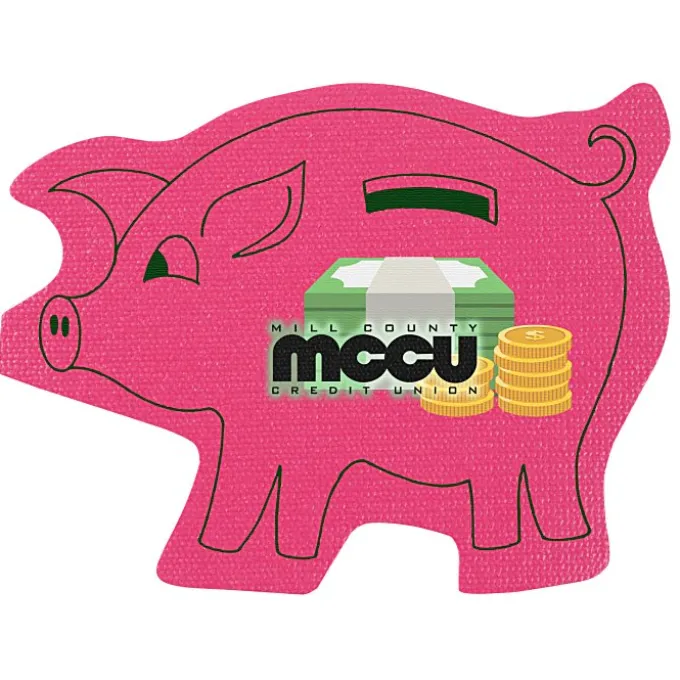 Cushioned Jar Opener - Piggy Bank - Full Color