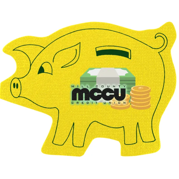 Cushioned Jar Opener - Piggy Bank - Full Color
