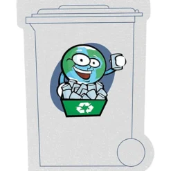 Cushioned Jar Opener - Recycle Bin - Full Color