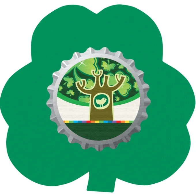 Cushioned Jar Opener - Shamrock - Full Color