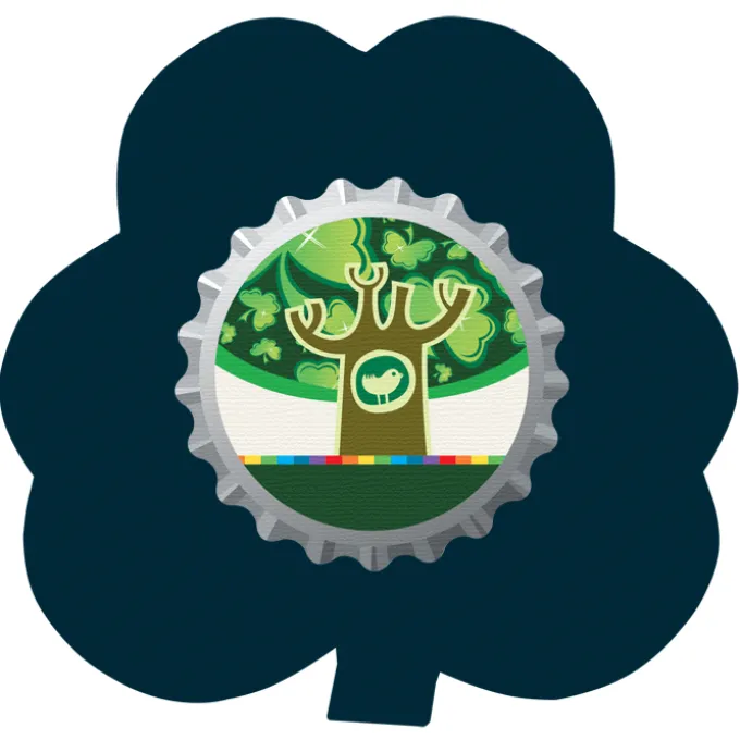 Cushioned Jar Opener - Shamrock - Full Color