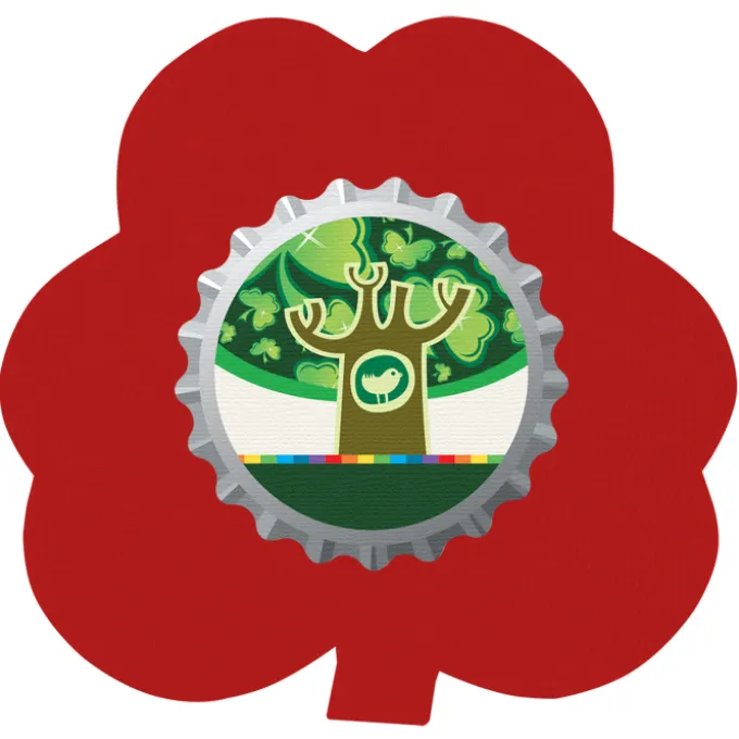 Cushioned Jar Opener - Shamrock - Full Color