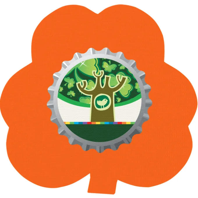 Cushioned Jar Opener - Shamrock - Full Color