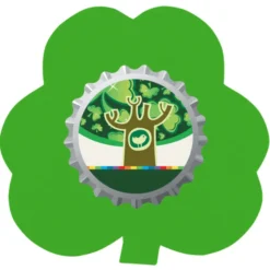 Cushioned Jar Opener - Shamrock - Full Color