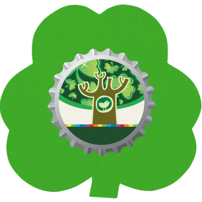Cushioned Jar Opener - Shamrock - Full Color