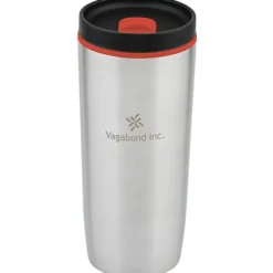 Custom Accent Stainless Travel Mug - 16 oz - Laser Engraved
