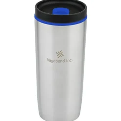Custom Accent Stainless Travel Mug - 16 oz - Laser Engraved