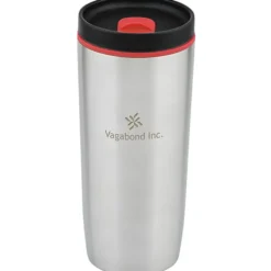 Custom Accent Stainless Travel Mug - 16 oz - Laser Engraved