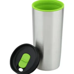 Custom Accent Stainless Travel Mug - 16 oz - Laser Engraved