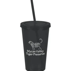 Customized Acrylic Tumbler with Straw - 16 oz
