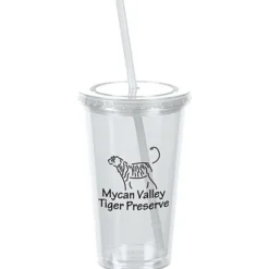 Customized Acrylic Tumbler with Straw - 16 oz