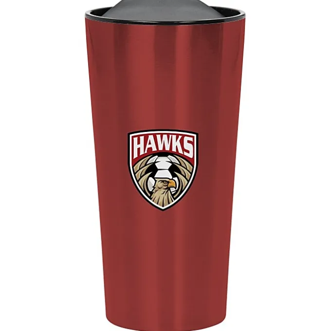 Customized Fashion Metallic Travel Mug - 16 oz - Full Color