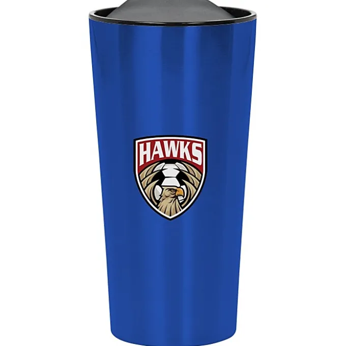Customized Fashion Metallic Travel Mug - 16 oz - Full Color
