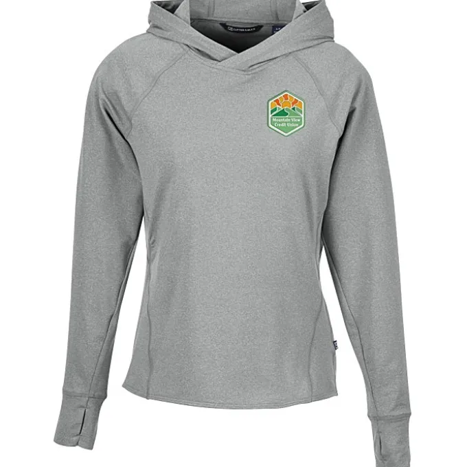Cutter & Buck Adapt Knit Heather Hooded Pullover - Ladies'