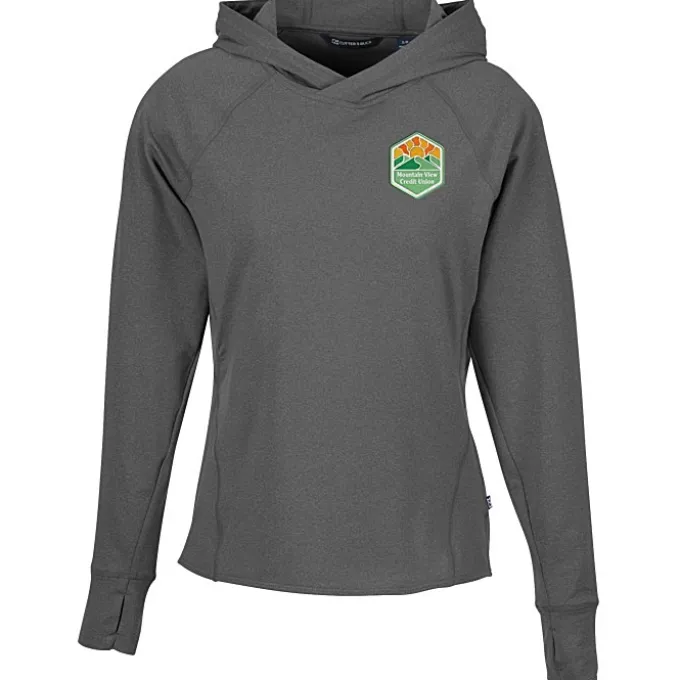 Cutter & Buck Adapt Knit Heather Hooded Pullover - Ladies'