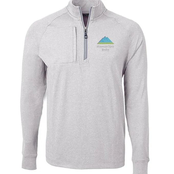 Cutter & Buck Adapt Knit Heather 1/4-Zip Pullover - Men's