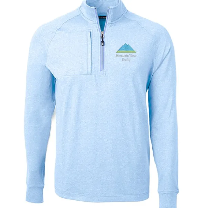 Cutter & Buck Adapt Knit Heather 1/4-Zip Pullover - Men's