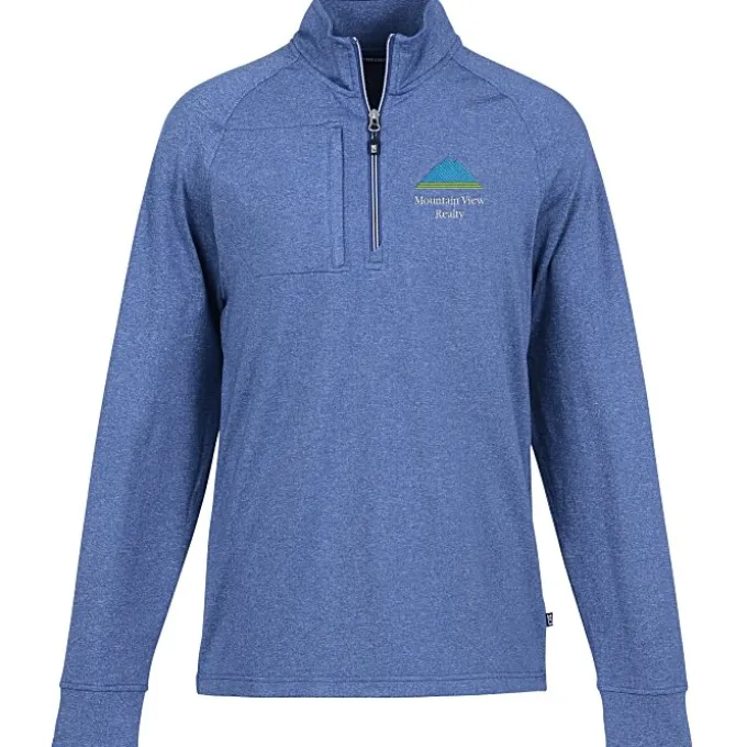 Cutter & Buck Adapt Knit Heather 1/4-Zip Pullover - Men's