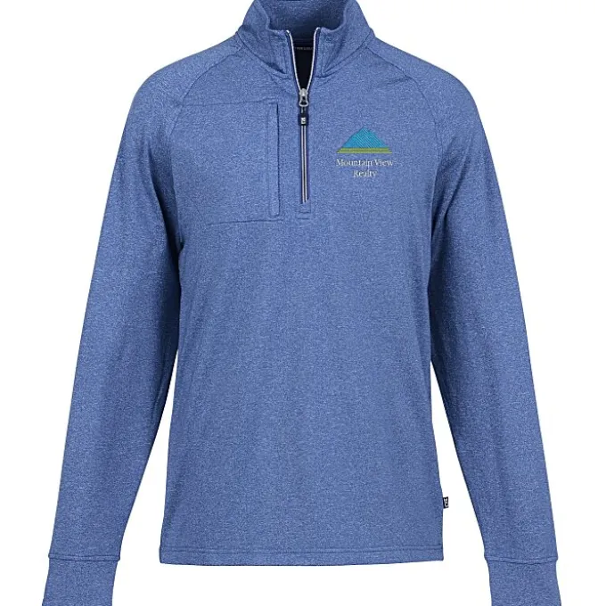 Cutter & Buck Adapt Knit Heather 1/4-Zip Pullover - Men's