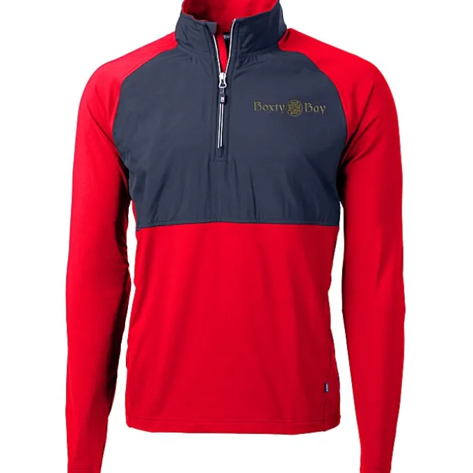 Cutter & Buck Adapt Knit Hybrid 1/4-Zip Pullover