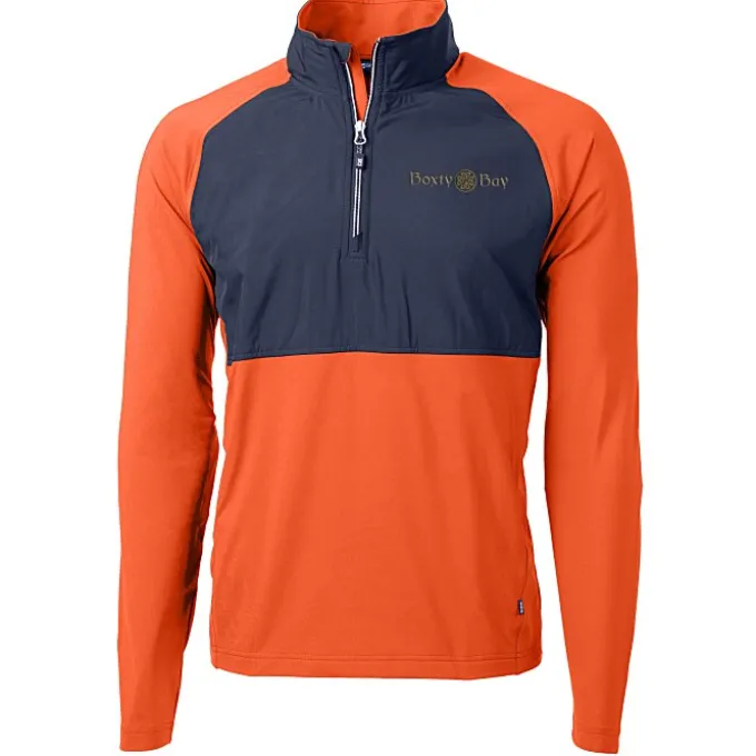 Cutter & Buck Adapt Knit Hybrid 1/4-Zip Pullover