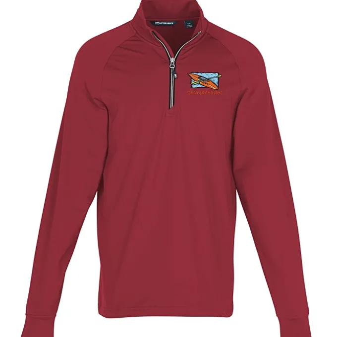 Cutter & Buck Adapt Knit Stretch 1/4-Zip Pullover - Men's
