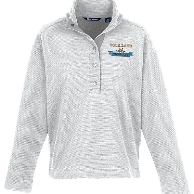 Cutter & Buck Hunt's Point Textured Fleece Snap Pullover - Ladies'