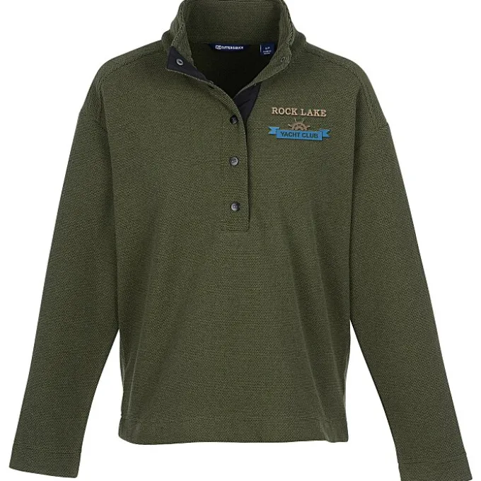 Cutter & Buck Hunt's Point Textured Fleece Snap Pullover - Ladies'