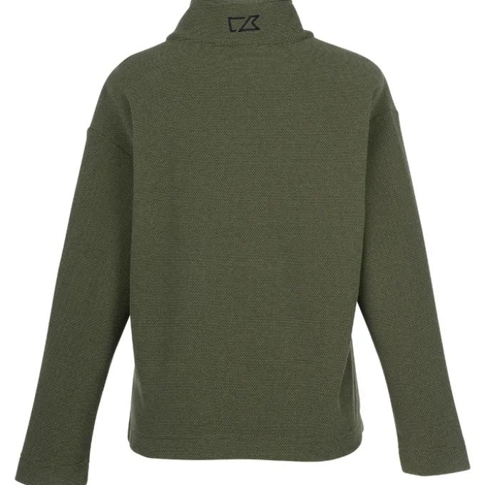 Cutter & Buck Hunt's Point Textured Fleece Snap Pullover - Ladies'