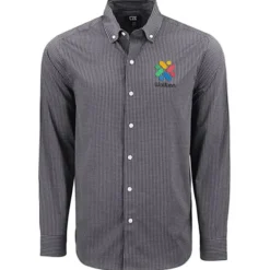 Cutter & Buck Skyline Gingham Dress Shirt - Men's