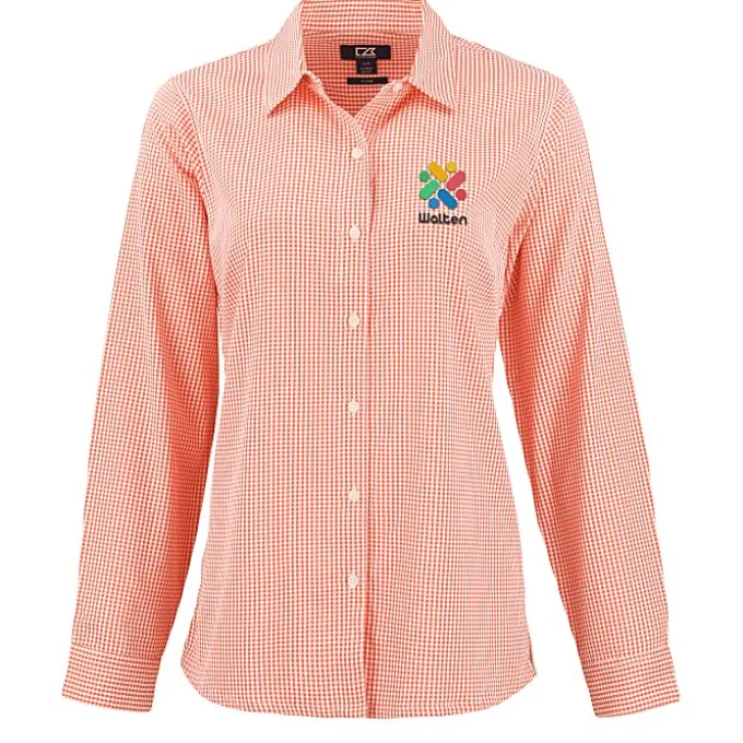 Cutter & Buck Skyline Gingham Dress Shirt - Ladies'