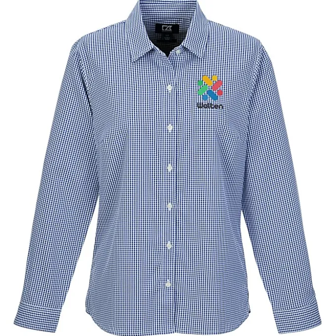 Cutter & Buck Skyline Gingham Dress Shirt - Ladies'