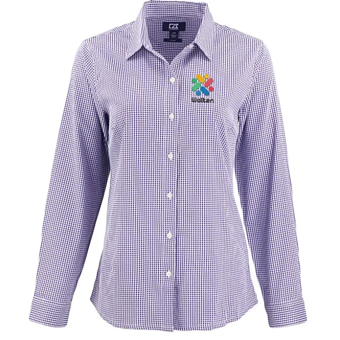 Cutter & Buck Skyline Gingham Dress Shirt - Ladies'