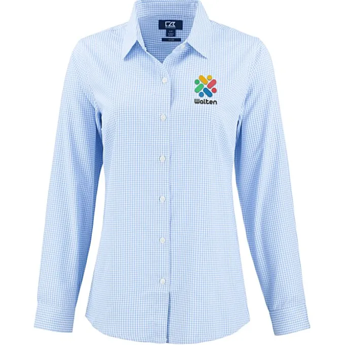 Cutter & Buck Skyline Gingham Dress Shirt - Ladies'