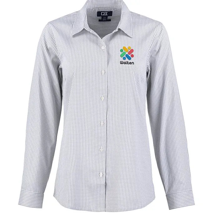 Cutter & Buck Skyline Gingham Dress Shirt - Ladies'